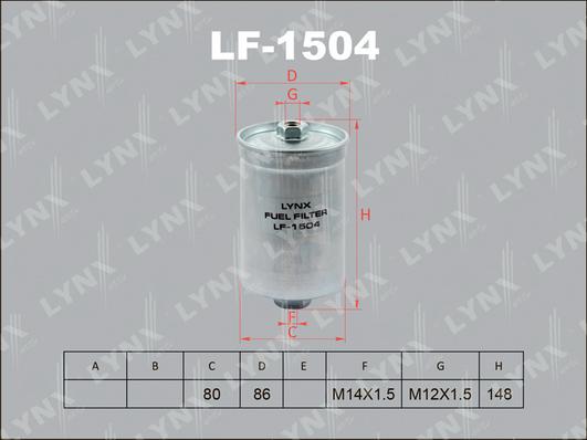 LYNXauto LF-1504 - Degvielas filtrs autodraugiem.lv