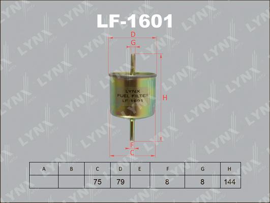 LYNXauto LF-1601 - Degvielas filtrs autodraugiem.lv
