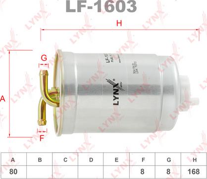 LYNXauto LF-1603 - Degvielas filtrs autodraugiem.lv