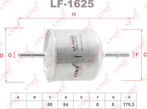 LYNXauto LF-1625 - Degvielas filtrs autodraugiem.lv