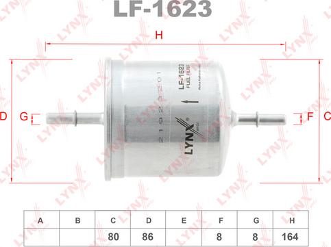 LYNXauto LF-1623 - Degvielas filtrs autodraugiem.lv