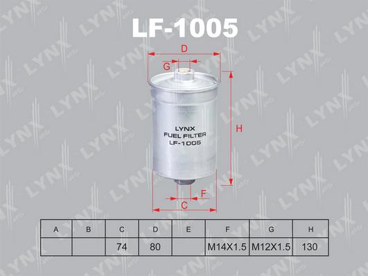 LYNXauto LF-1005 - Degvielas filtrs autodraugiem.lv
