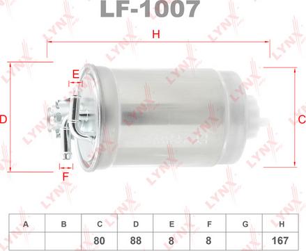 LYNXauto LF-1007 - Degvielas filtrs autodraugiem.lv