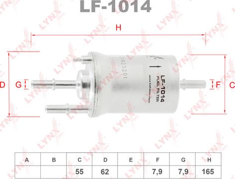 LYNXauto LF-1014 - Degvielas filtrs autodraugiem.lv
