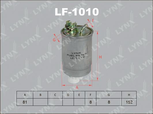 LYNXauto LF-1010 - Degvielas filtrs autodraugiem.lv