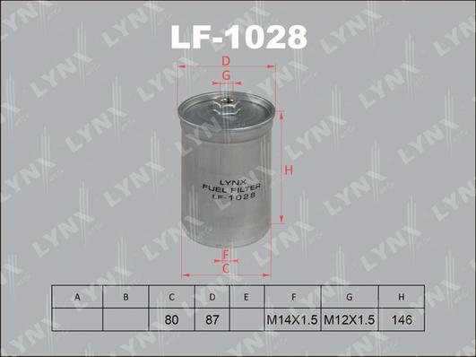 LYNXauto LF-1028 - Degvielas filtrs autodraugiem.lv