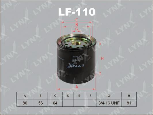LYNXauto LF-110 - Degvielas filtrs autodraugiem.lv