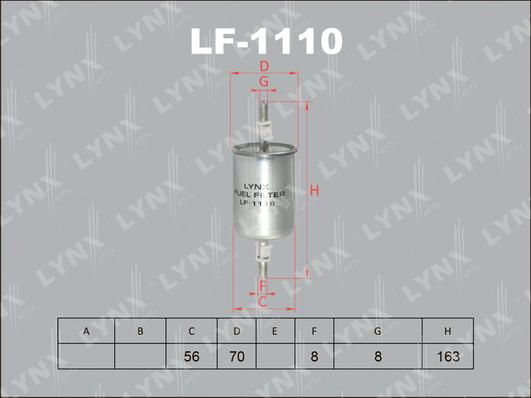 LYNXauto LF-1110 - Degvielas filtrs autodraugiem.lv