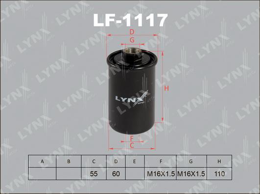LYNXauto LF-1117 - Degvielas filtrs autodraugiem.lv
