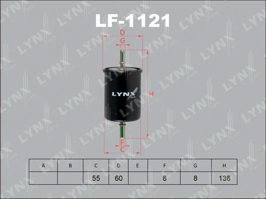 LYNXauto LF-1121 - Degvielas filtrs autodraugiem.lv