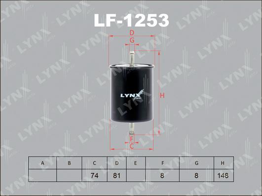 LYNXauto LF-1253 - Degvielas filtrs autodraugiem.lv