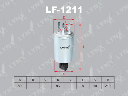 LYNXauto LF-1211 - Degvielas filtrs autodraugiem.lv