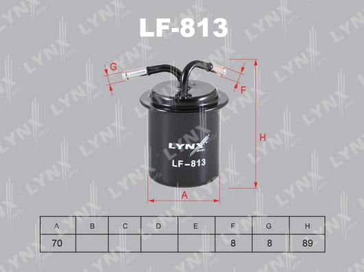 LYNXauto LF-813 - Degvielas filtrs autodraugiem.lv