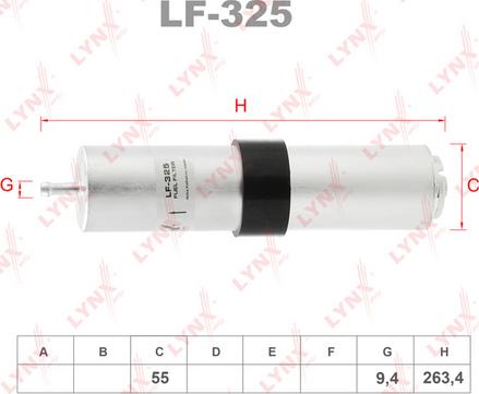 LYNXauto LF-325 - Degvielas filtrs autodraugiem.lv