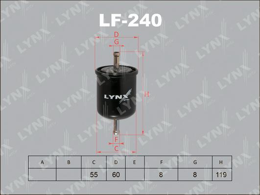 LYNXauto LF-240 - Degvielas filtrs autodraugiem.lv