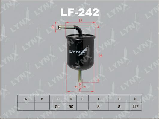 LYNXauto LF-242 - Degvielas filtrs autodraugiem.lv