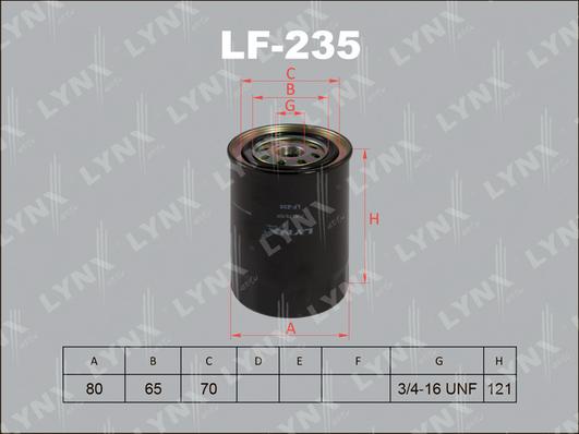 LYNXauto LF-235 - Degvielas filtrs autodraugiem.lv