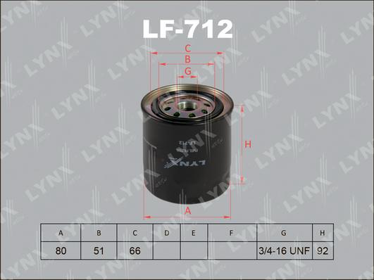 LYNXauto LF-712 - Degvielas filtrs autodraugiem.lv
