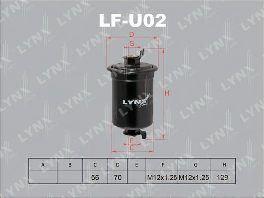 LYNXauto LF-U02 - Degvielas filtrs autodraugiem.lv