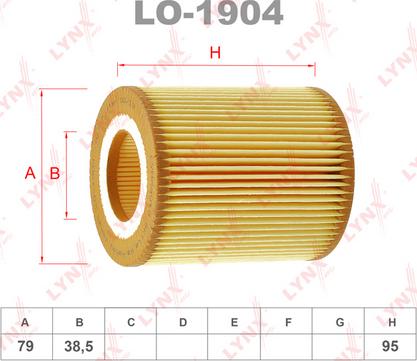 LYNXauto LO-1904 - Eļļas filtrs autodraugiem.lv