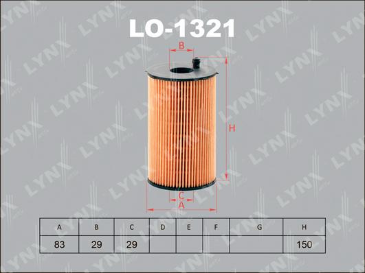 LYNXauto LO-1321 - Eļļas filtrs autodraugiem.lv