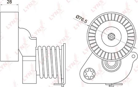 LYNXauto PT-3018 - Siksnas spriegotājs, Ķīļsiksna autodraugiem.lv