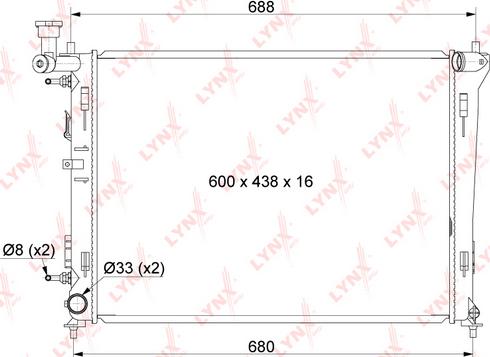 LYNXauto RB-1055 - Radiators, Motora dzesēšanas sistēma autodraugiem.lv