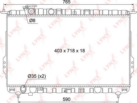 LYNXauto RB-1067 - Radiators, Motora dzesēšanas sistēma autodraugiem.lv