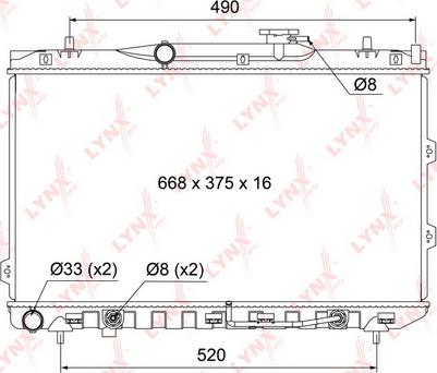 LYNXauto RB-1077 - Radiators, Motora dzesēšanas sistēma autodraugiem.lv