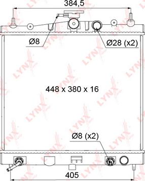 LYNXauto RB-1102 - Radiators, Motora dzesēšanas sistēma autodraugiem.lv