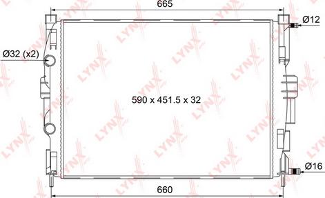 LYNXauto RM-1110 - Radiators, Motora dzesēšanas sistēma autodraugiem.lv