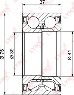 LYNXauto WB-1056 - Riteņa rumbas gultņa komplekts autodraugiem.lv