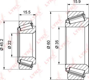 LYNXauto WB-1083 - Riteņa rumbas gultņa komplekts autodraugiem.lv