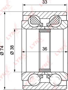 LYNXauto WB-1132 - Riteņa rumbas gultņa komplekts autodraugiem.lv