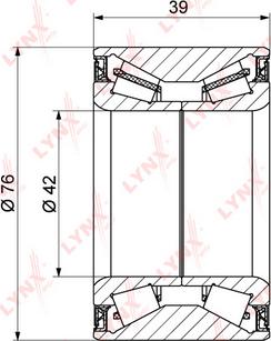 LYNXauto WB-1340 - Riteņa rumbas gultņa komplekts autodraugiem.lv
