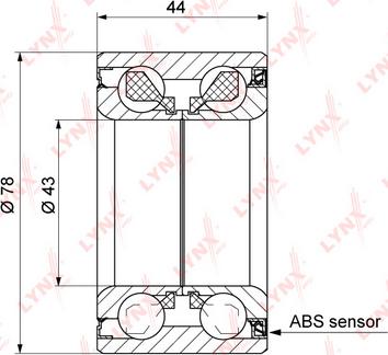 LYNXauto WB-1354 - Riteņa rumbas gultņa komplekts autodraugiem.lv