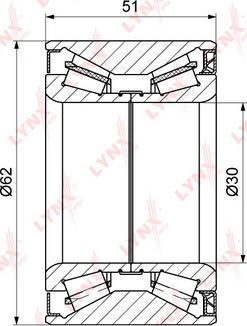 LYNXauto WB-1286 - Riteņa rumbas gultņa komplekts autodraugiem.lv