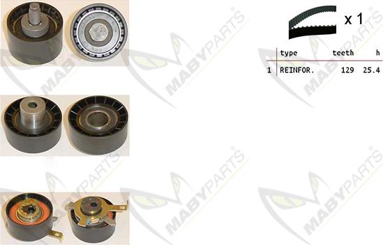 Mabyparts OBK010420 - Zobsiksnas komplekts autodraugiem.lv