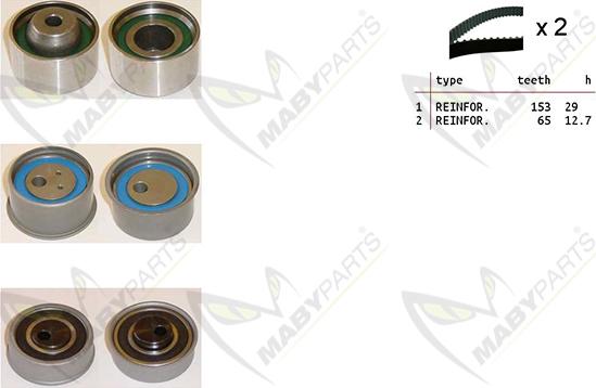 Mabyparts OBK010476 - Zobsiksnas komplekts autodraugiem.lv