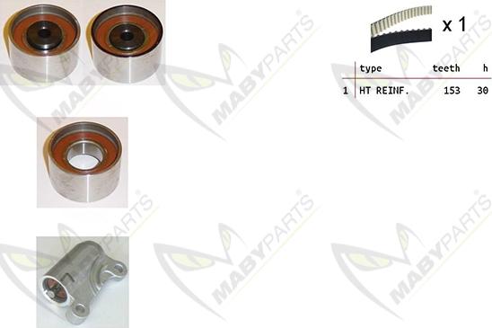 Mabyparts OBK010471 - Zobsiksnas komplekts autodraugiem.lv