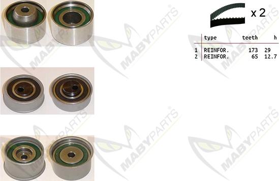 Mabyparts OBK010515 - Zobsiksnas komplekts autodraugiem.lv