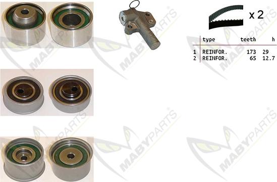 Mabyparts OBK010518 - Zobsiksnas komplekts autodraugiem.lv