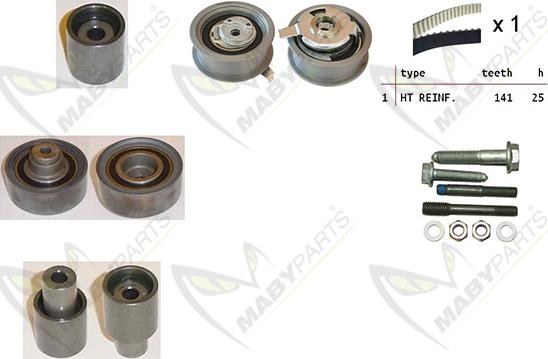 Mabyparts OBK010090 - Zobsiksnas komplekts autodraugiem.lv