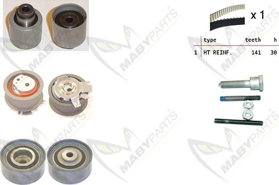 Mabyparts OBK010092 - Zobsiksnas komplekts autodraugiem.lv