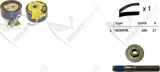 Mabyparts OBK010043 - Zobsiksnas komplekts autodraugiem.lv