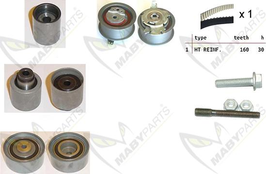 Mabyparts OBK010059 - Zobsiksnas komplekts autodraugiem.lv