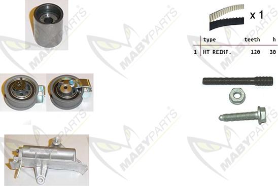 Mabyparts OBK010159 - Zobsiksnas komplekts autodraugiem.lv