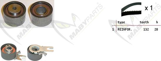 Mabyparts OBK010118 - Zobsiksnas komplekts autodraugiem.lv