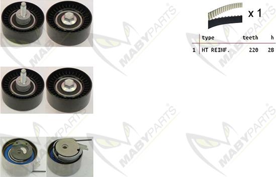 Mabyparts OBK010122 - Zobsiksnas komplekts autodraugiem.lv