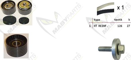 Mabyparts OBK010175 - Zobsiksnas komplekts autodraugiem.lv